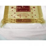 Polythene Roll - 1 side gold  red snow printed 1 side clear   - 40"/54"